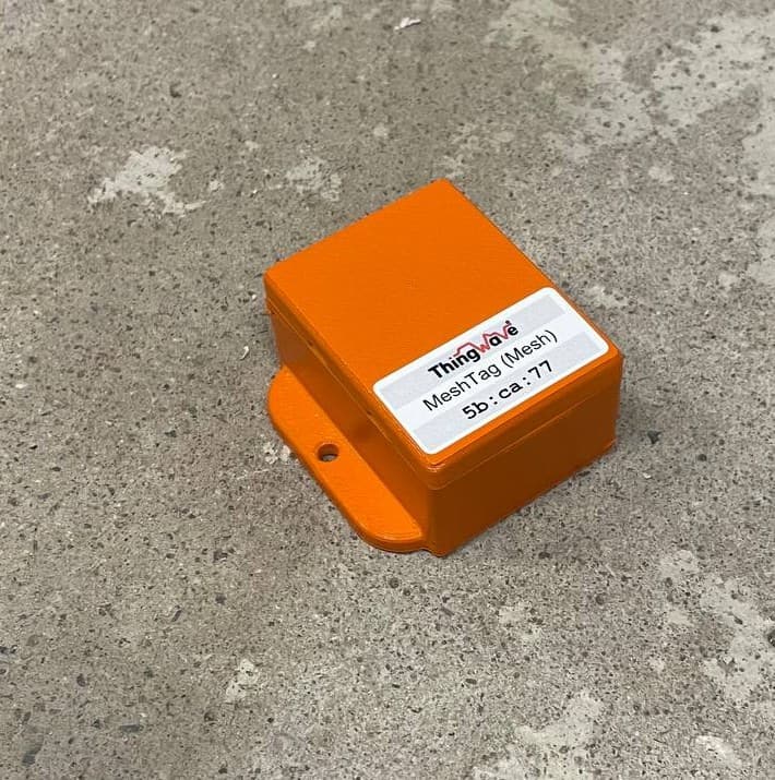Figure 3: The physical holder for the first version of the Mesh Tag was developed for underground asset tracking in the Use Case