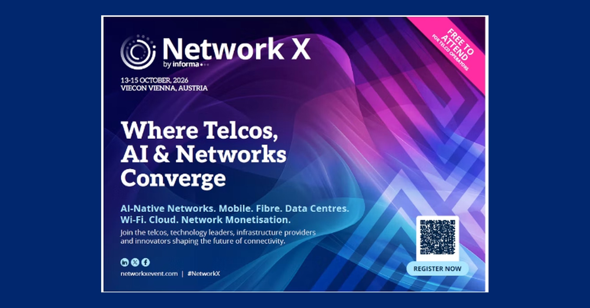 Network X 2026, 13-15 October 2026, Vienna, Austria