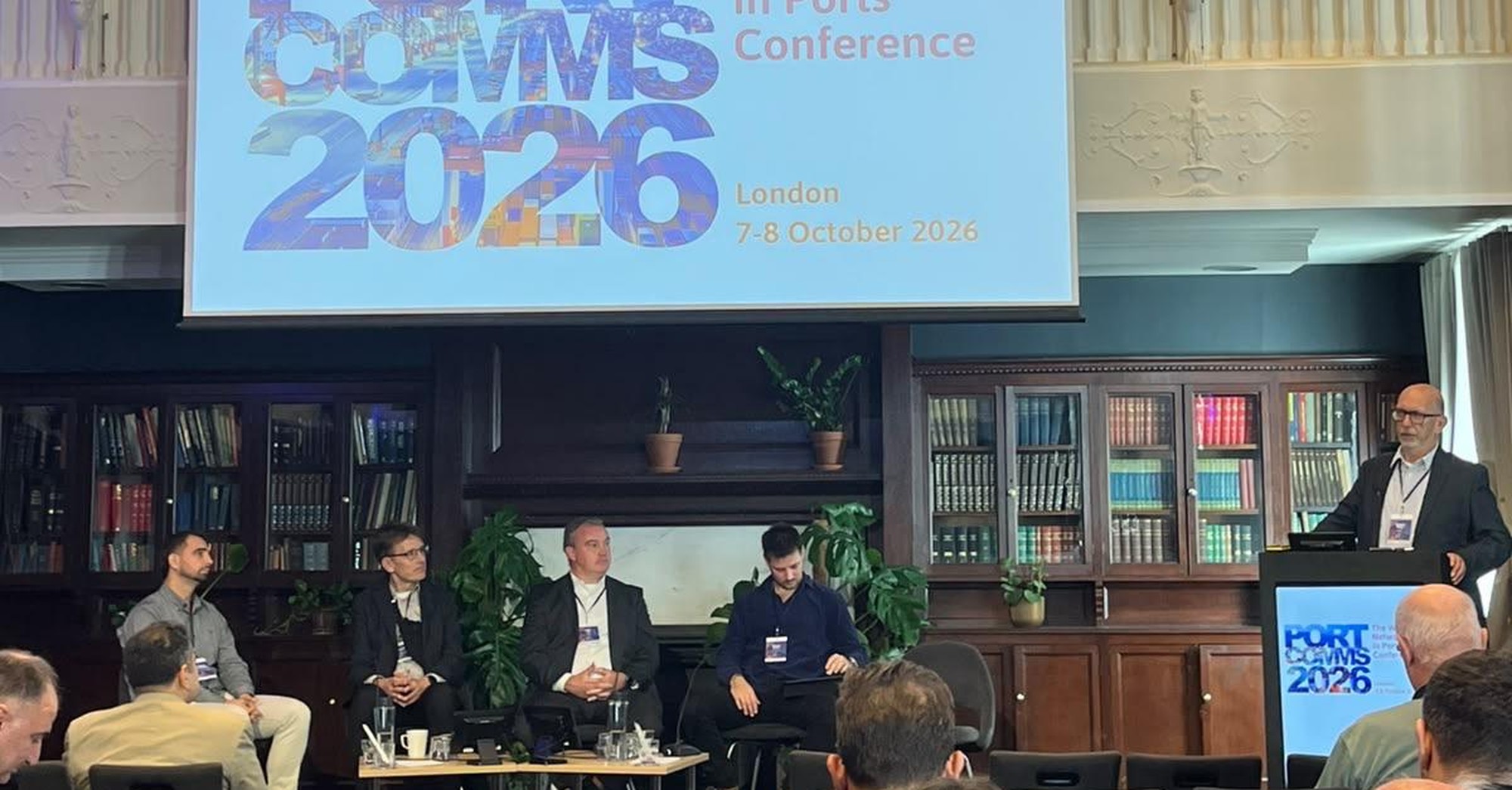 Panel discussion at PORTCOMMS 2026, The Wireless Networks in Ports Conference, London
