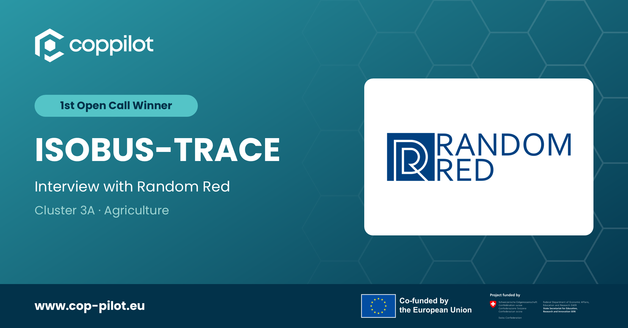 COP-PILOT 1st Open Call winner: ISOBUS-TRACE, interview with Random Red